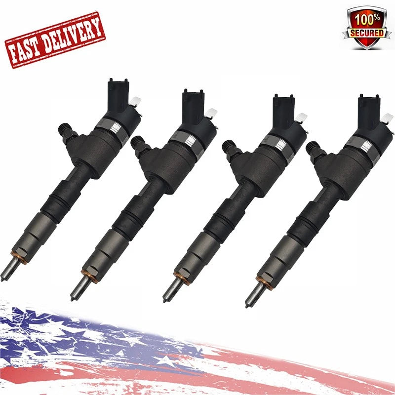 Set of 4 Fuel Injectors for Yanmar 4TNV88C (0445110463, 129A00-53100)