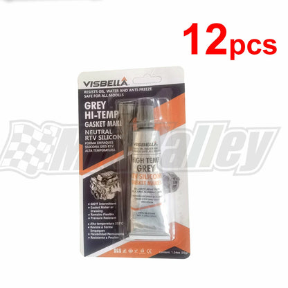 12pcs RTV Hi-Temp Gasket Silicone Maker (32g) - Oil, Water, Anti-Freeze Resistant