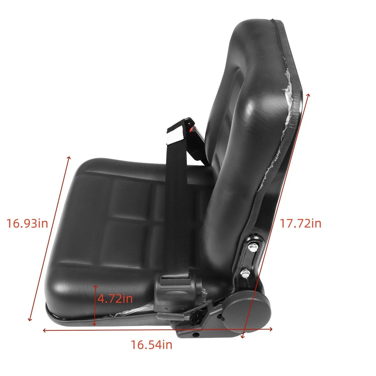 Driver Side Tractor Seat for Forklift (Black)