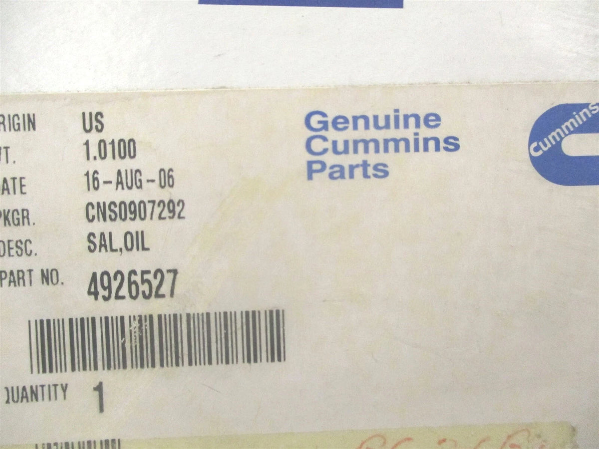 Genuine Cummins ISX Rear Crankshaft Oil Seal 4926527
