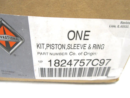 Piston Sleeve and Ring Kit for International DT466 HT530 (OEM 1824757C97, 1824757C96)