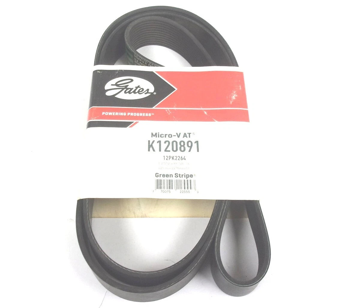 Gates Serpentine Micro-V Belt 12PK2264 for K120891 (89-5/8" X 1-21/32")