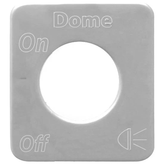 Stainless Steel Dome Light Switch Plate for Kenworth (68534)