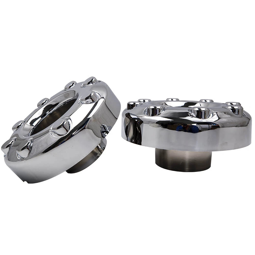 4X Open Chrome Wheel Center Hub Cap for Ford F-350 Dually (2005–2018)