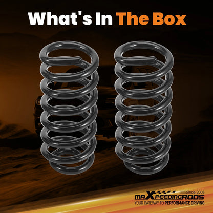Set of 2 Front Lowering Springs for Ford F150 F-100 (1980–1996) 2WD