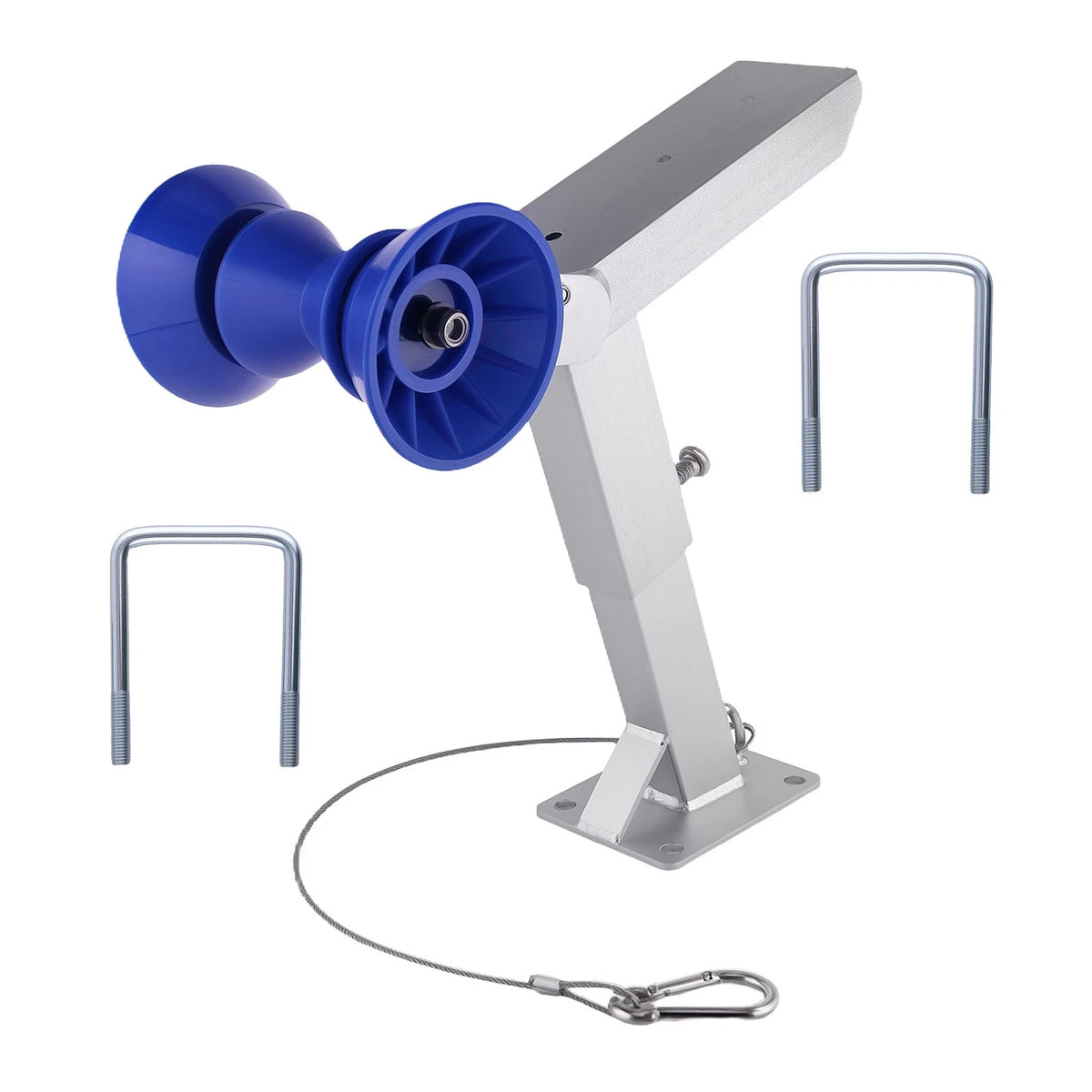 Boat Trailer Winch Stand with Roller for 3"x4" Frames (Adjustable Height)