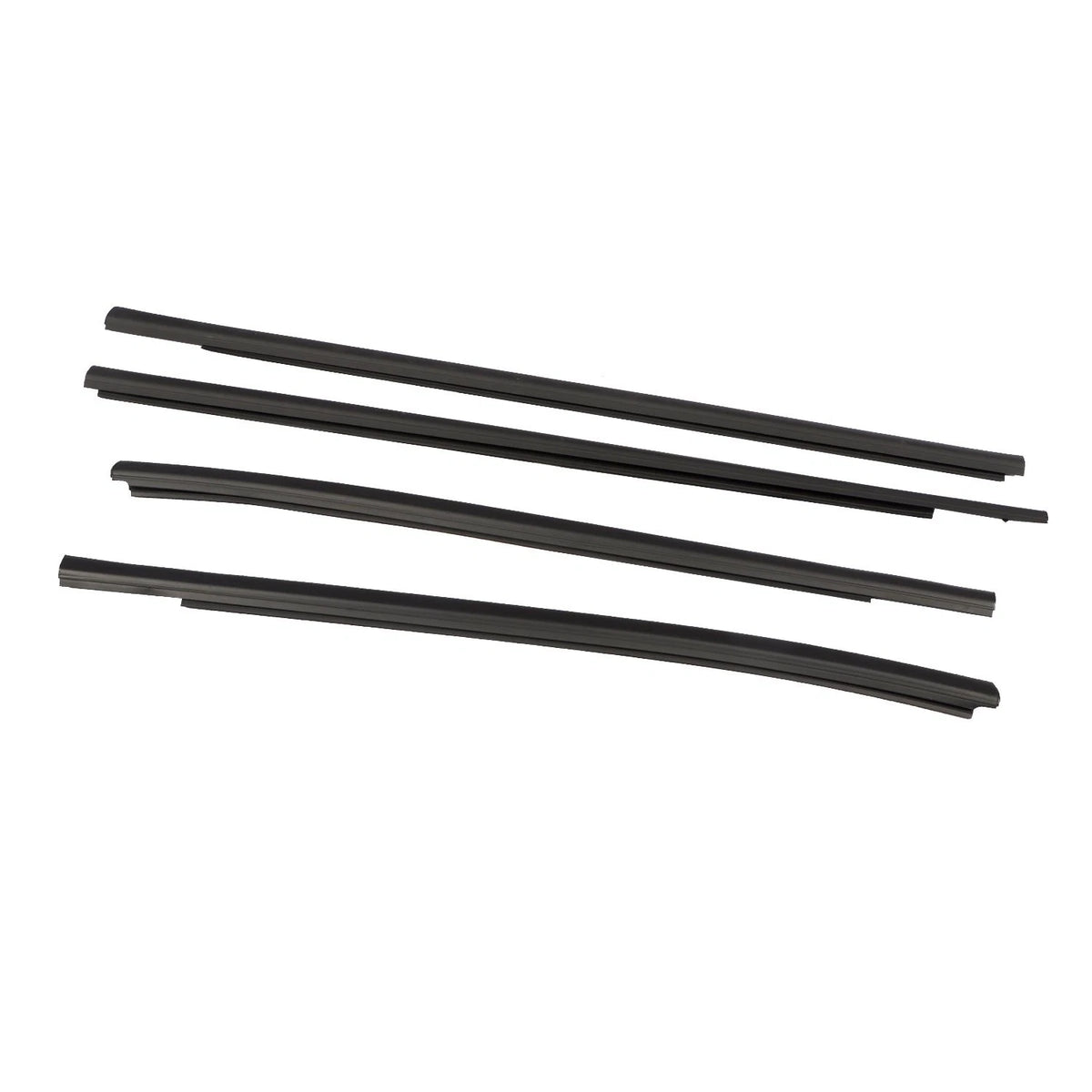 Set of 4 Door Belt Line Weatherstrip Rubber Seal for Ford Ranger (2011–2021)