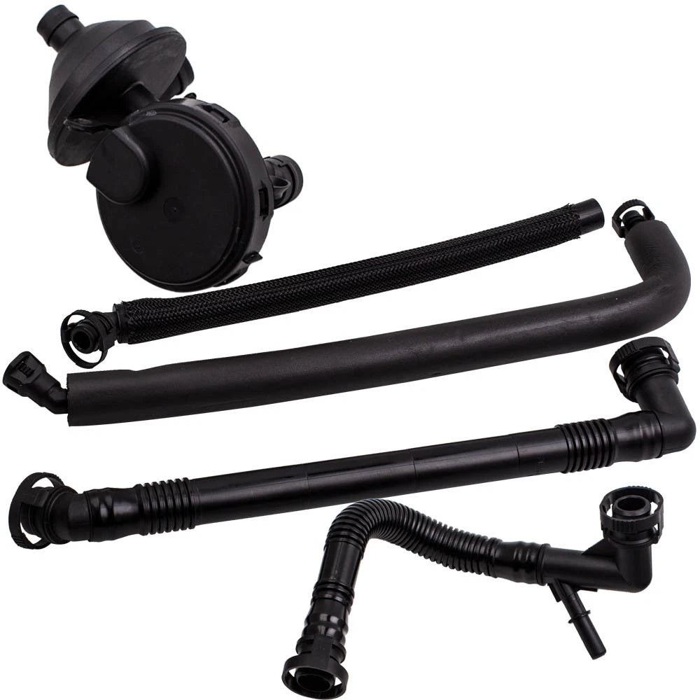 PCV Crankcase Vent Valve Breather Hose Kit for BMW E39 E46 E53 E60 E83 E85 (2000–2006)