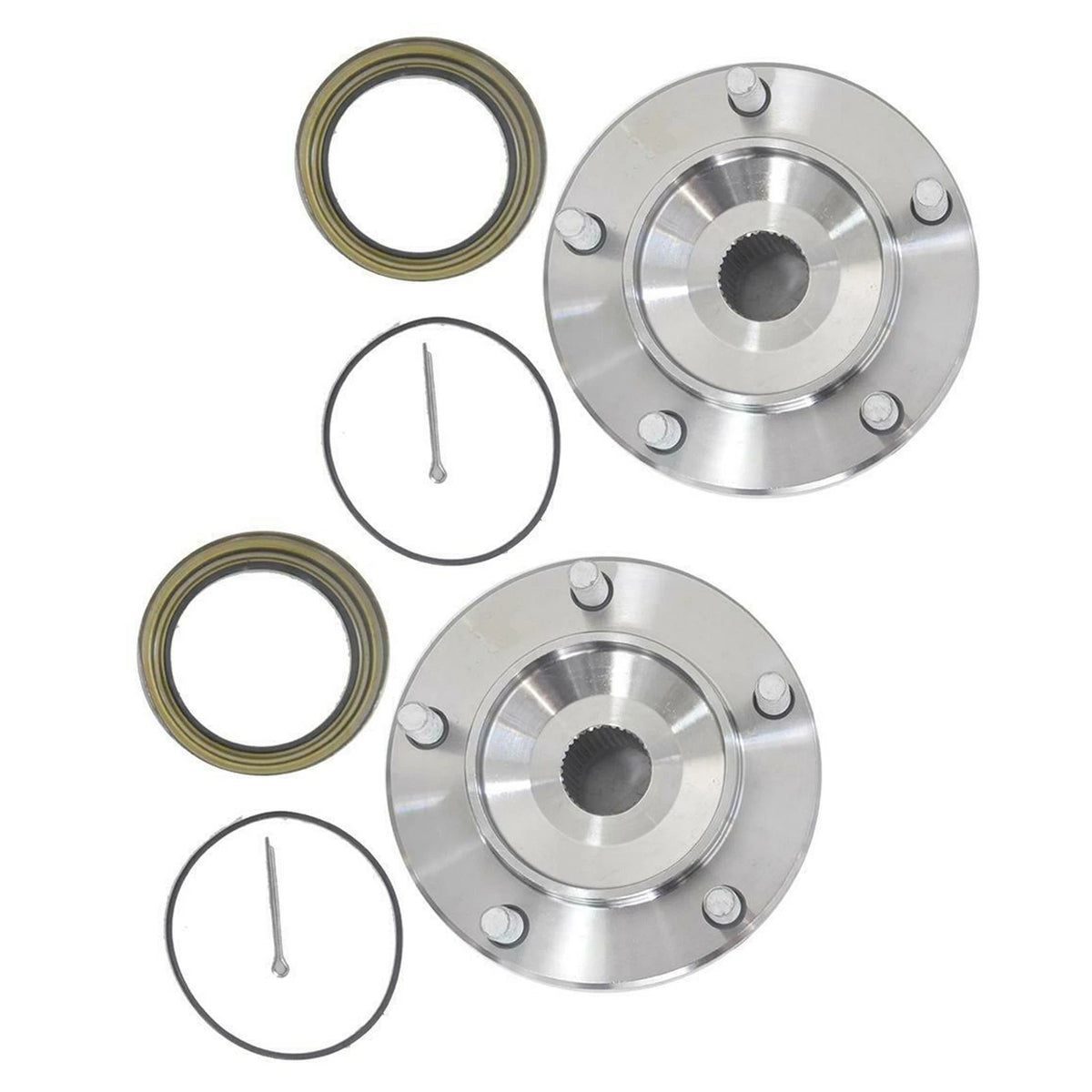 2X Front Wheel Hub Bearing Assembly 950002 for Toyota Sequoia Tundra (2008–2018) 4WD