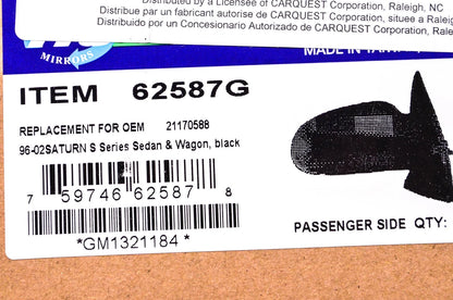 Passenger Side Mirror for Saturn S Series (1996–2002)