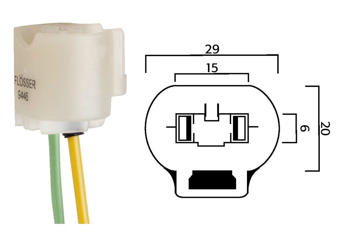 Flosser 9446 Halogen Bulb Socket for HB4 9006