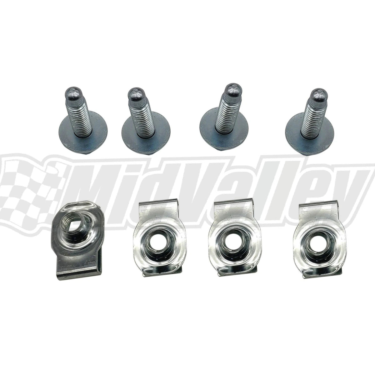 Set of 2 Front Bumper Outer Bracket U-nuts for Ford F250 F350 F450 F550 (1999–2016)