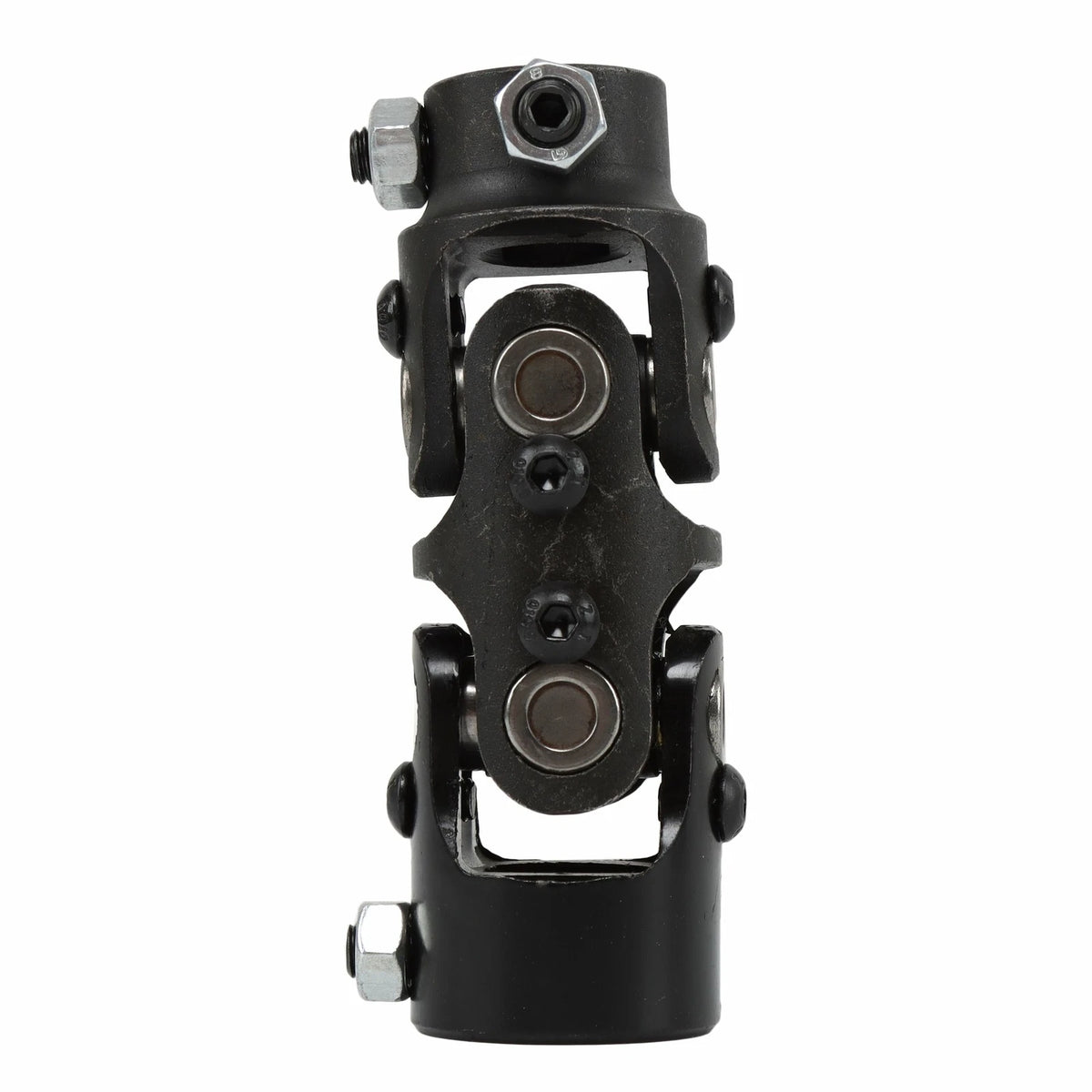 1" DD X 3/4" DD Chrome Steel Double Steering U Joint Coupler for Universal