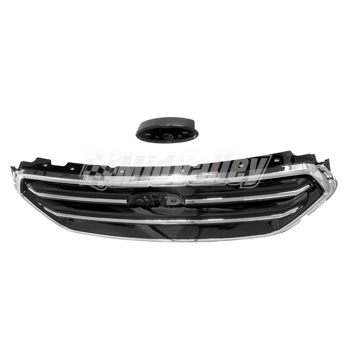 Front Upper Grille Gloss Black & Chrome for Ford Escape (2017–2019)