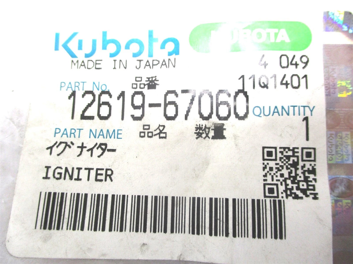 Igniter for Kubota 12619-67060