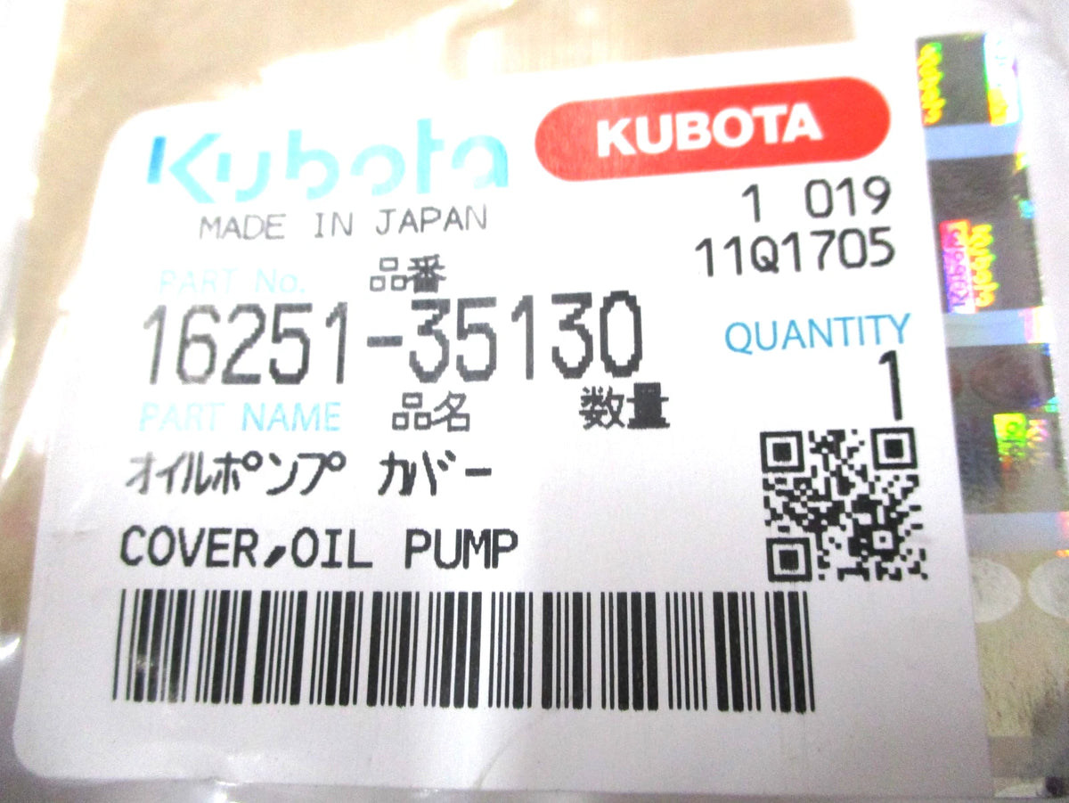 Oil Pump Cover for Kubota V1305 (OEM 16251-35130)