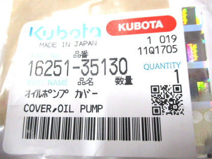 Oil Pump Cover for Kubota V1305 (OEM 16251-35130)