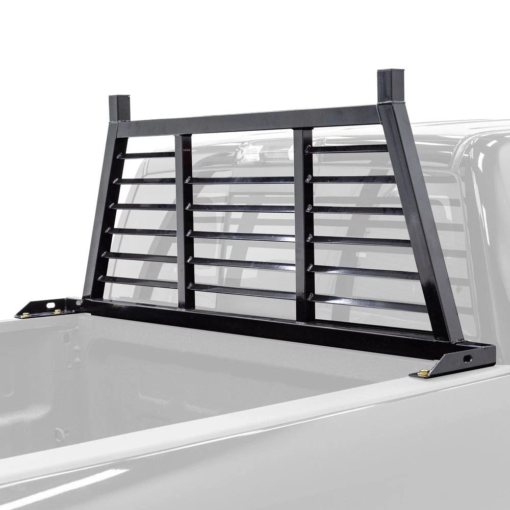Adjustable Louvered Steel Headache Rack for Elevate Outdoor