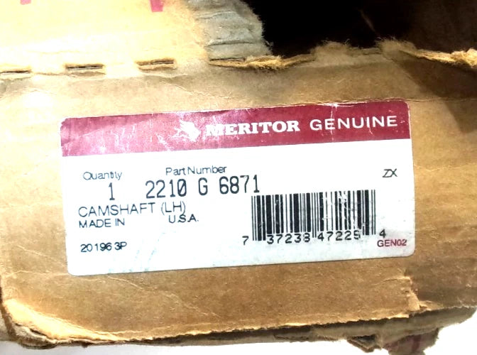 Left Hand Brake Camshaft for Meritor (2210G6871)