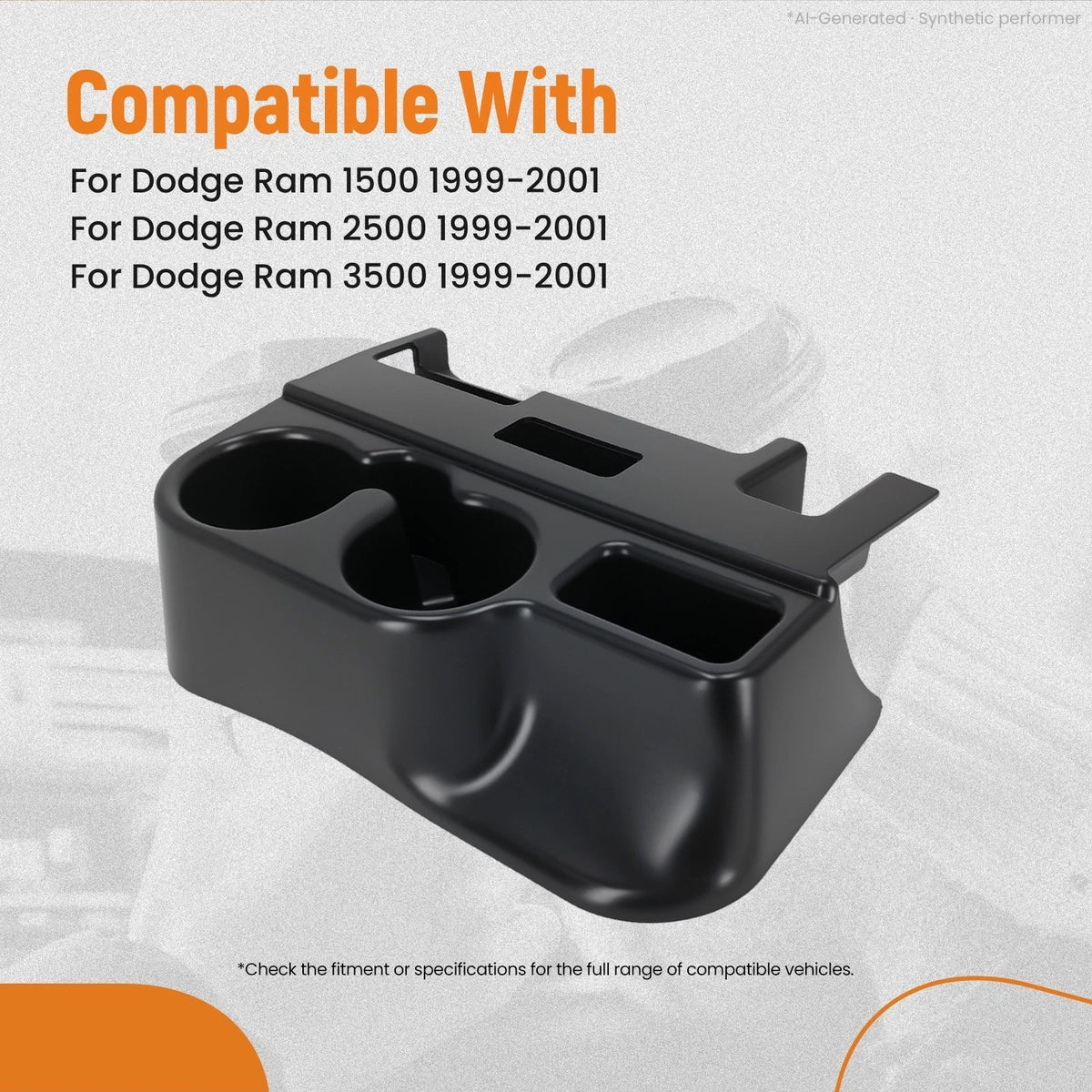 Cup Holder Center Console for Dodge Ram 1500 2500 3500 (1999–2001) SS281AZAA