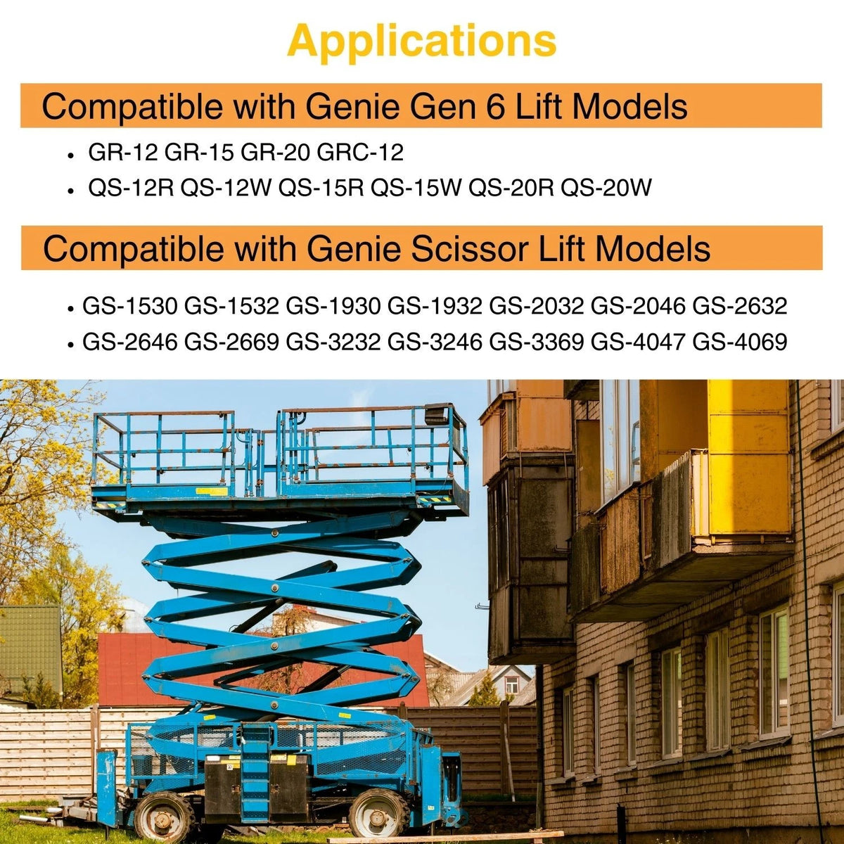 Single Axis Joystick Controller 137634GT for Genie Scissor Lift GR-12 GR-15 (Gen 6)