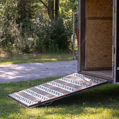 Set of 12 HD Ramps 30" x 6" Trailer Tread with Oval Punch Plate Traction