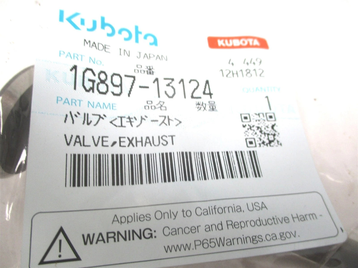 Exhaust Valve for Kubota D1403 D1503 D1703 D1803 V1903 V2003 (1G897-13124)