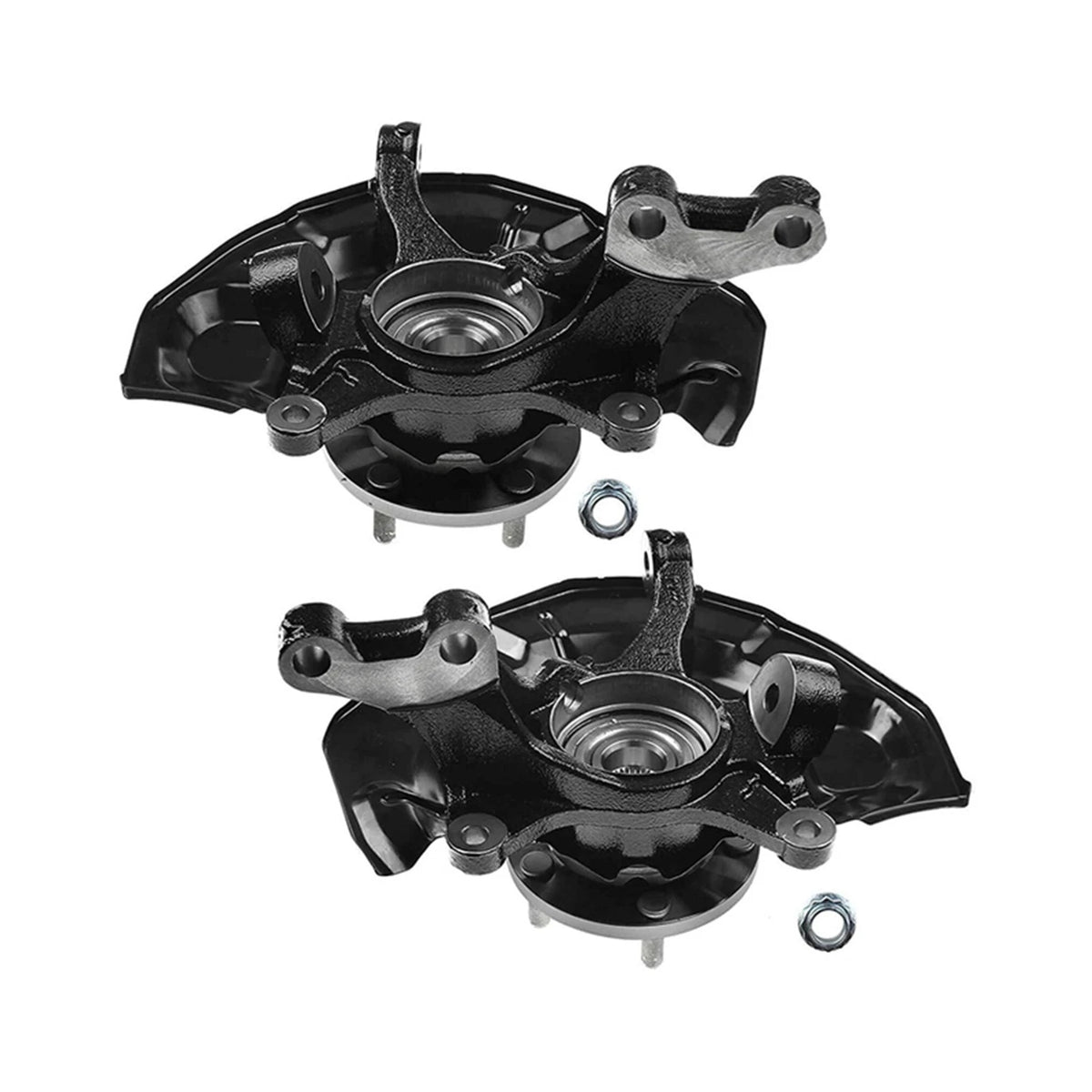 2X Front Steering Knuckle & Wheel Bearing Hub Assembly for Toyota Camry (2007–2017)