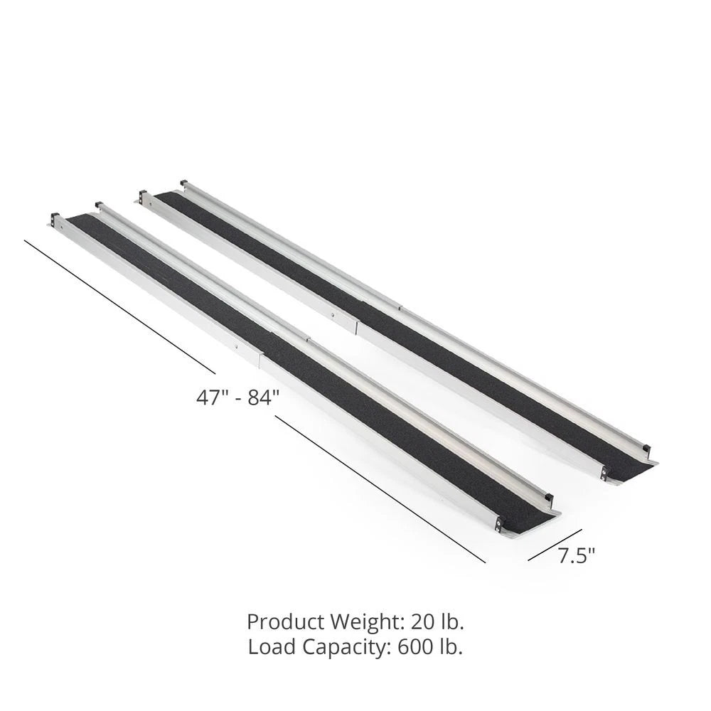 Titan Ramps Telescoping Aluminum Wheelchair Ramp for (600 lb)