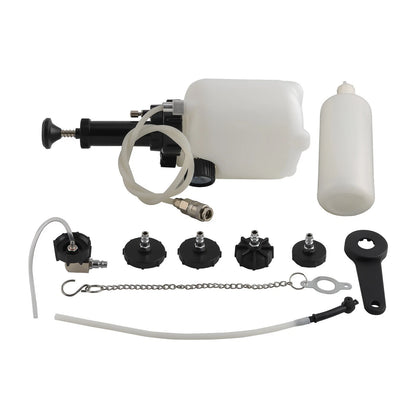 Manual Brake Bleeder Kit with Universal Adapter for Various Vehicles (3L+1L)