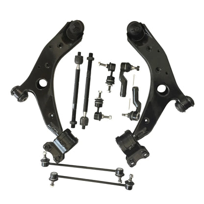 10Pcs Suspension Kit Front Lower Control Arm for Mazda 3 5 (2004–2014)