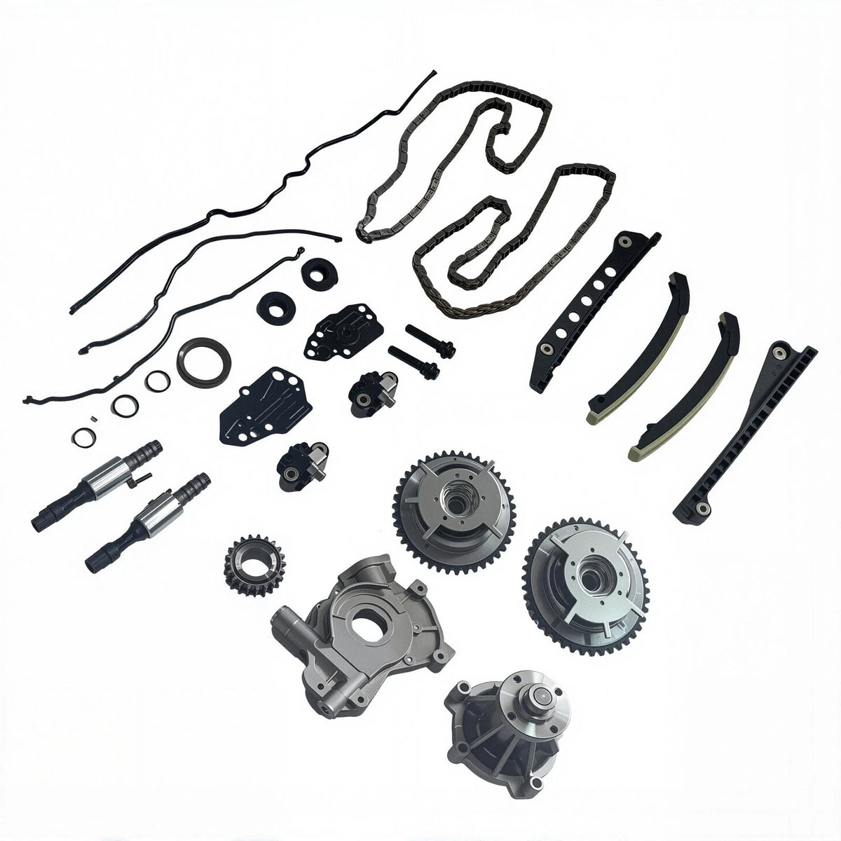 Timing Chain Kit with Oil Water Pump Cover Gasket for Ford Expedition F150