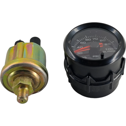 2" Mechanical Oil Pressure Gauge Kit for Universal Vehicles (0-100 PSI)