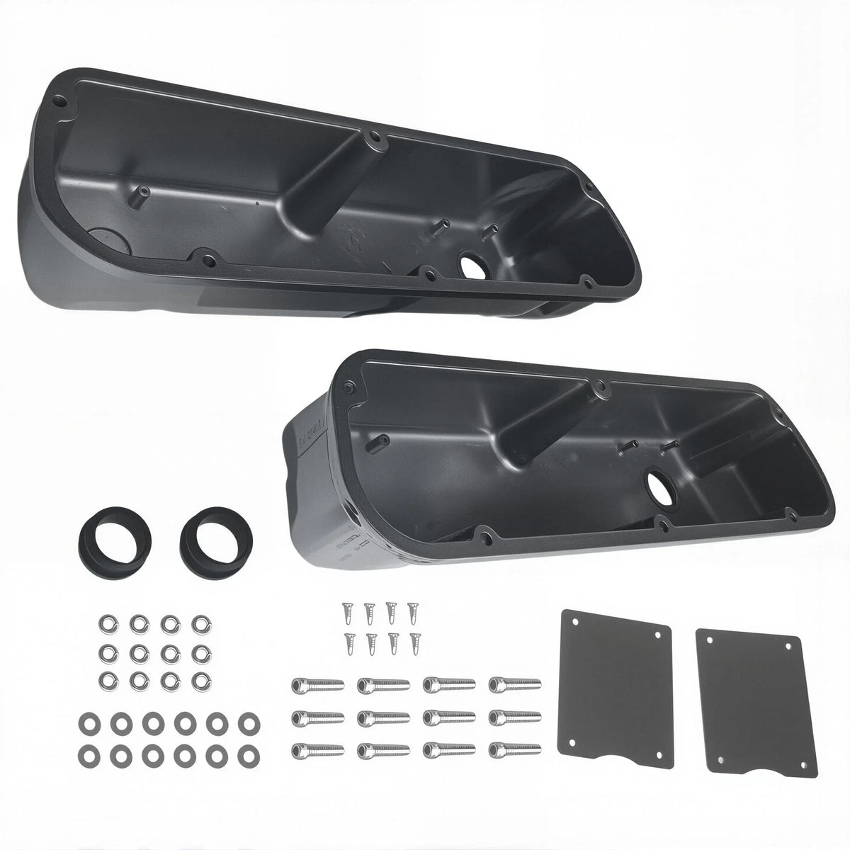 Tall Polished Aluminum Valve Covers for Ford Small Block 289 302 351W (1962–1985)