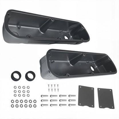 Tall Polished Aluminum Valve Covers for Ford Small Block 289 302 351W (1962–1985)