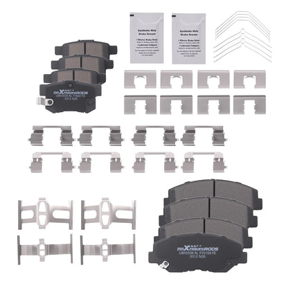 Set of 4 Front Rear Brake Pads for Honda Accord (2003–2007) Acura ILX (2013–2015)