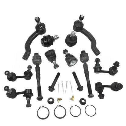Set of 12 Front & Rear Suspension Kit Tie Rod Ends for Nissan Pathfinder (2005–2012)