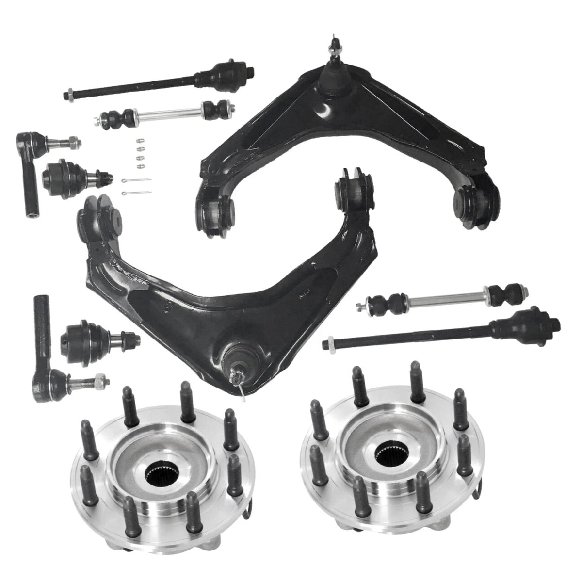 Control Arms + Wheel Hub Assembly Kit L&R for Chevrolet Suburban 2500 (2000–2006)