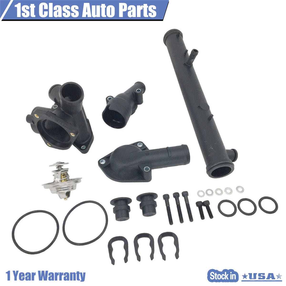 Thermostat Housing Kit for VW Eurovan Golf Jetta Passat Corrado 2.8L (1992–2003) [021121117A]