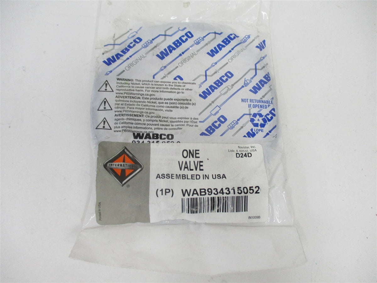 Genuine Wabco Air Brake Reservoir Drain Valve 9343150520 for