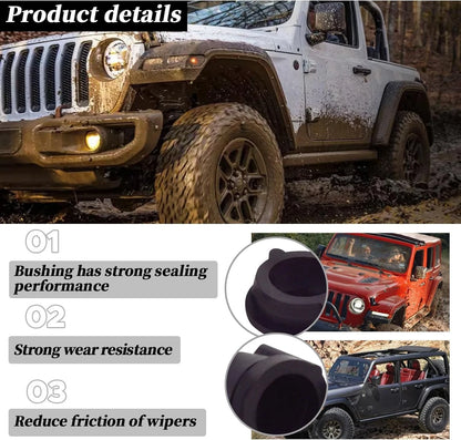 Set of 4 Windshield Wiper Linkage Bushings for Jeep Wrangler YJ (1987–1995) RO-1017