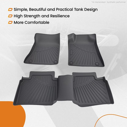 Set of 4 Carpet Floor Mats for Nissan Altima (2019–2025) TPE All Weather
