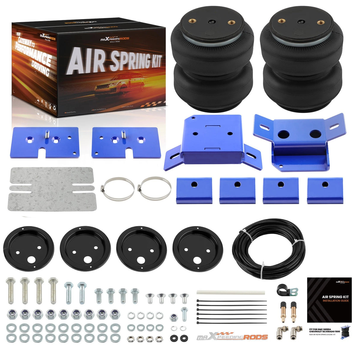 Rear Air Suspension Spring Bag Kit for Silverado Classic 1500 LD (2006–2007)