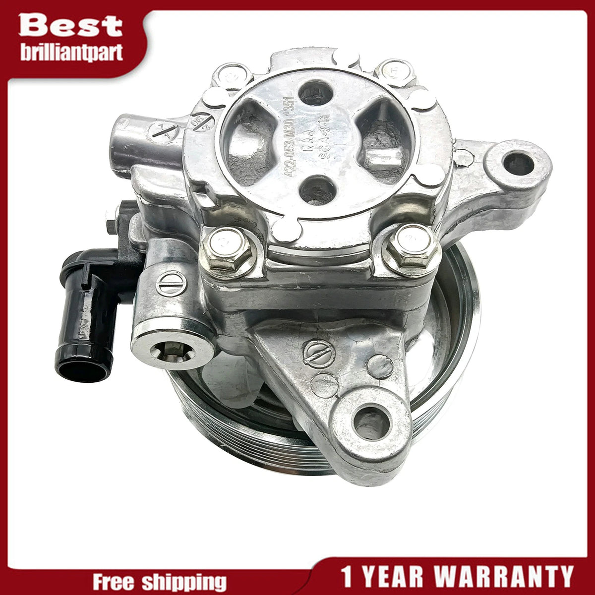 Power Steering Pump with Pulley for Honda Accord 2003–2007 2.4L