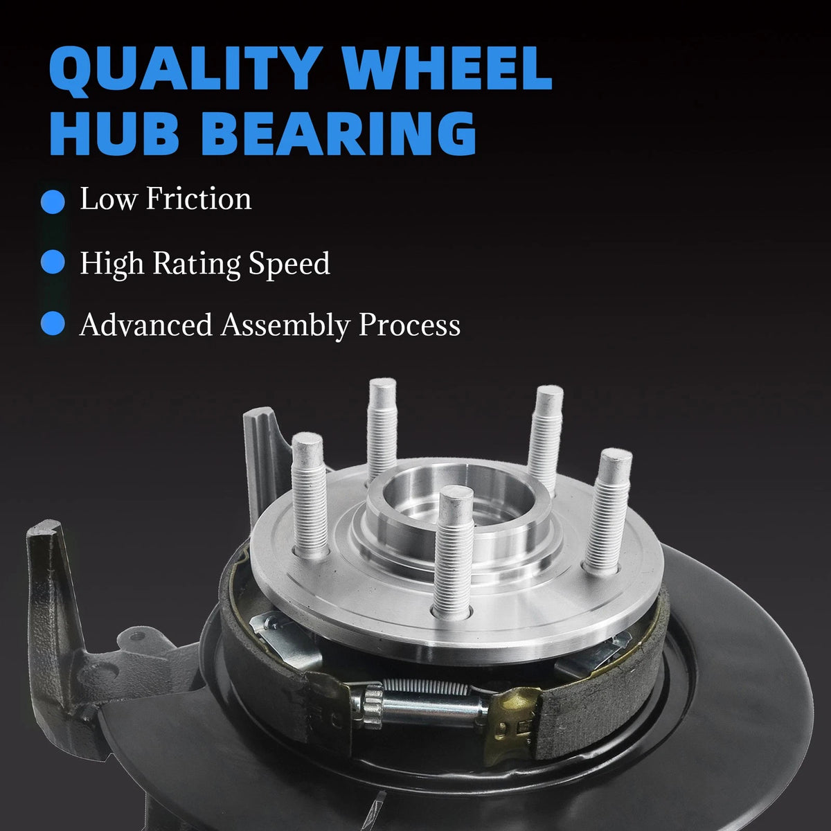 2X Front Steering Knuckle & Wheel Hub Bearing Assembly for Honda Civic (2001–2002)
