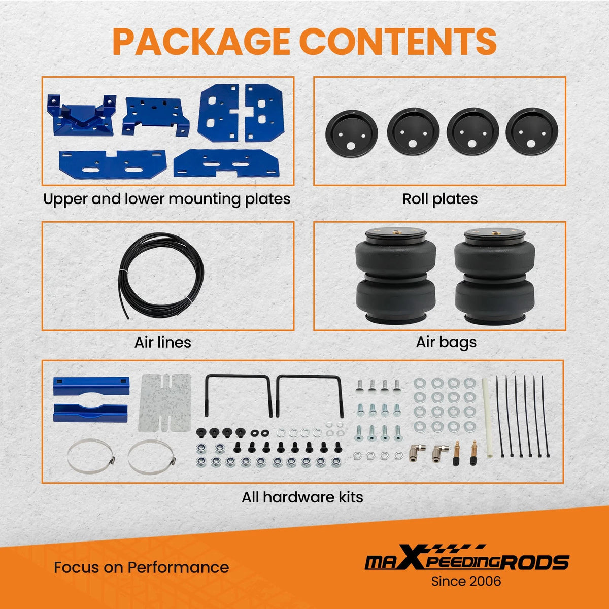 Air Suspension Springs Controller Kit + Air Spring Bag for Dodge Ram 2500/3500 (2003–2023)
