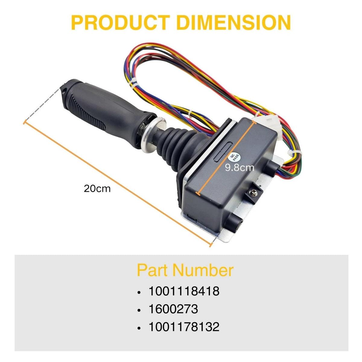 Joystick Controller 2X for JLG Boom Lift E300AJ E400A (1001118418, 1600273, 1001178132)