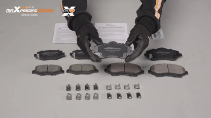 Set of 4 Brake Pads for Jeep Wrangler JK 3.6L (2018) P-1273 P-1274