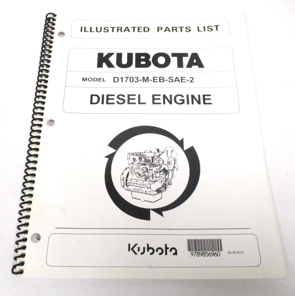 Illustrated Parts List for Kubota D1703-M-EB-SAE-2 Diesel Engine