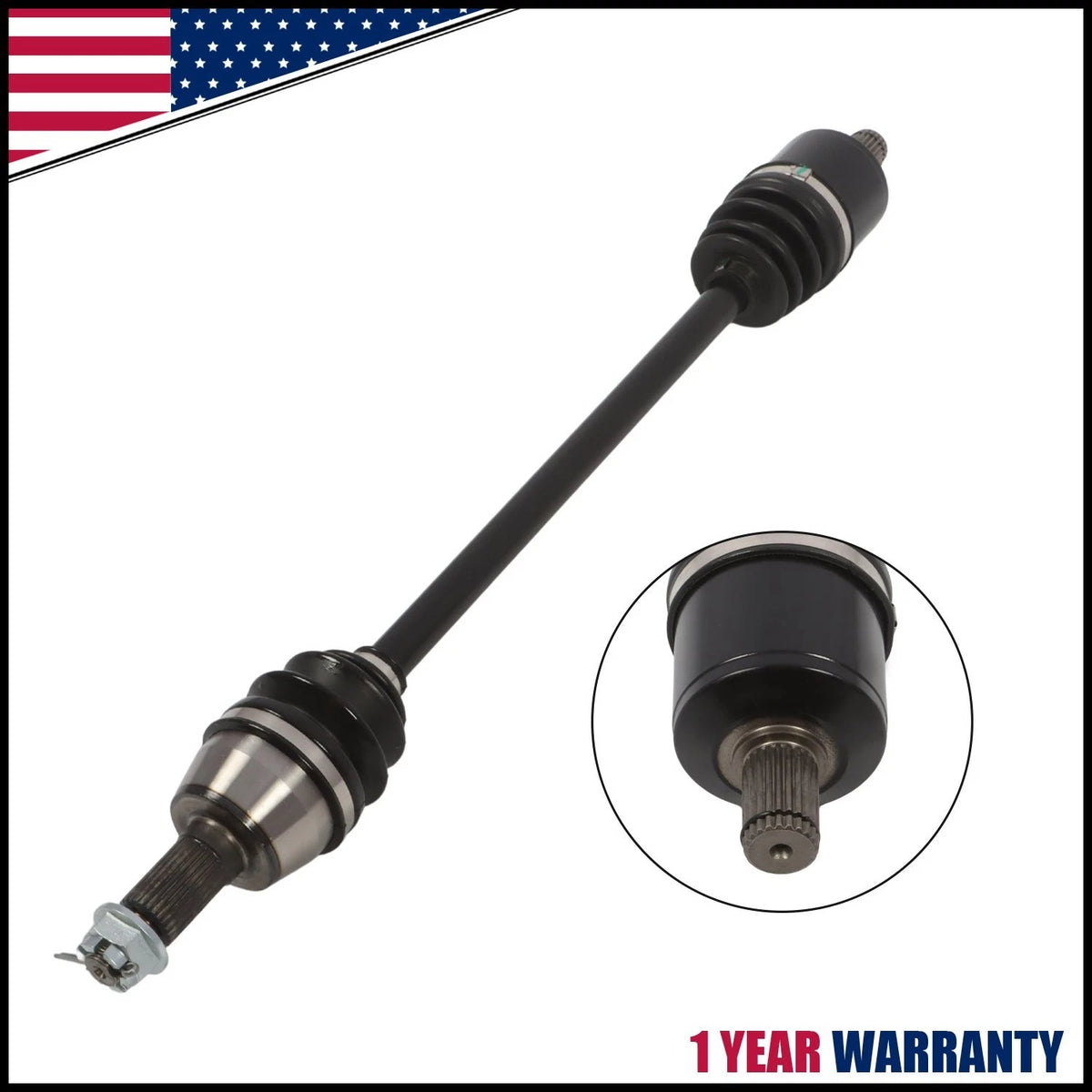 Front Left CV Joint Axle for Polaris Ranger 1000 XP / 1000 Crew XP (2017–2020)